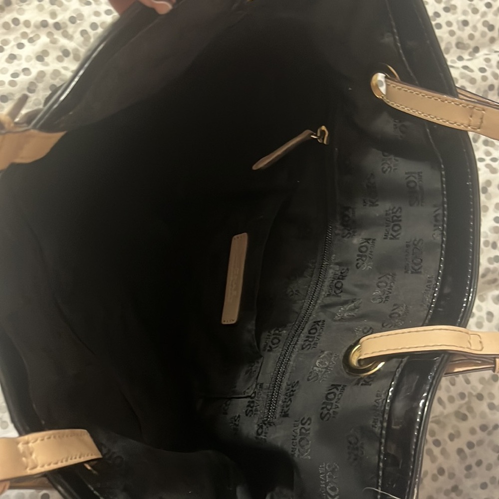 Michael Kors Black Vinyl Bag - Picture 3 of 3